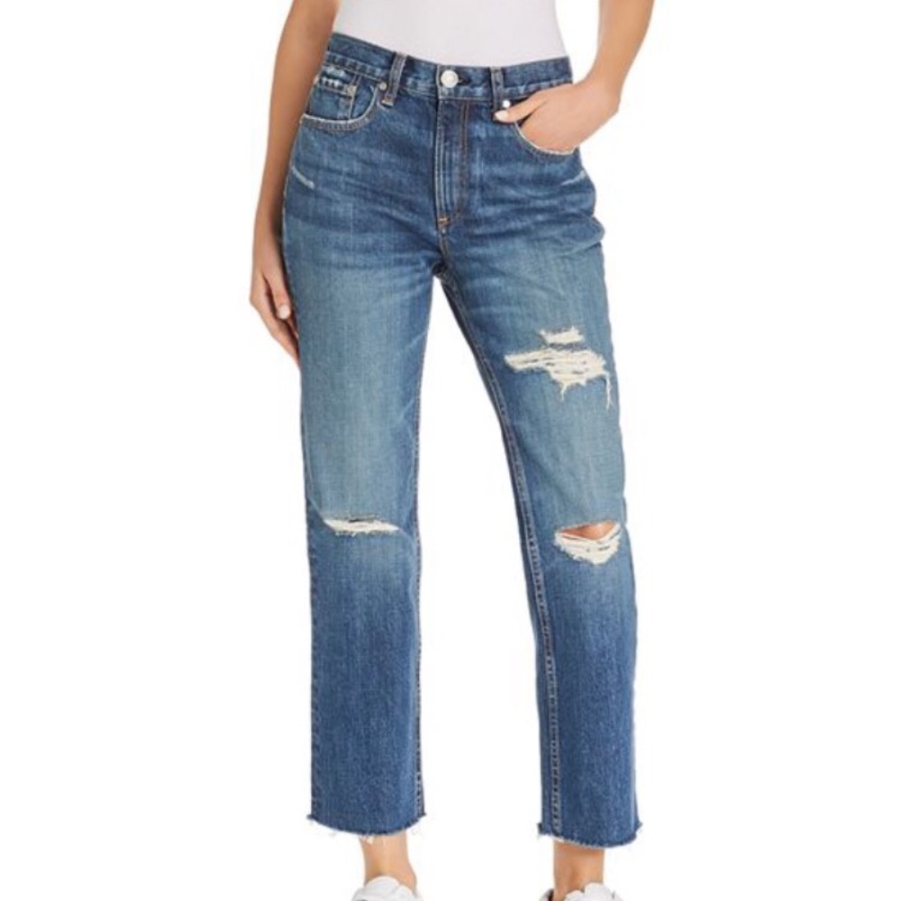 NWT Rag & Bone Distressed Ankle Jean